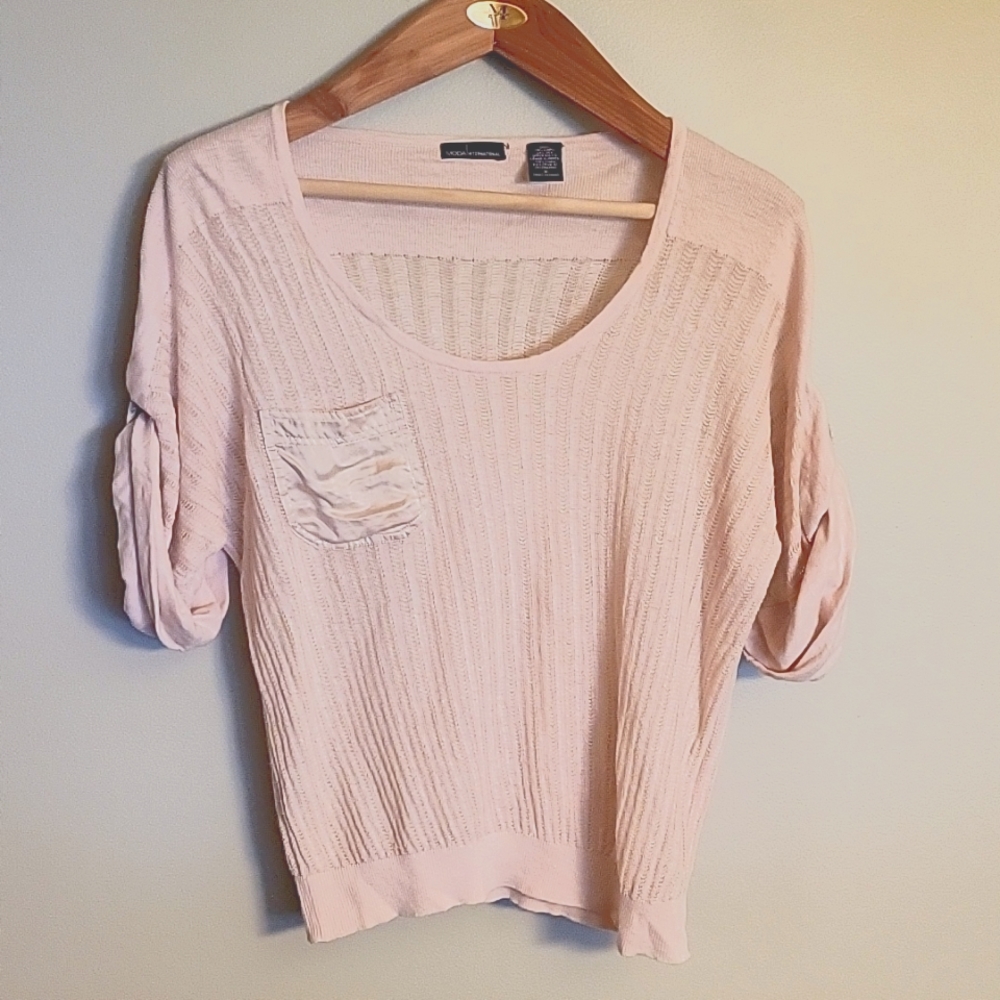 Moda International Victria's Secret blush slouch knit sweater